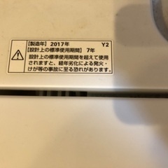 洗濯機（引き取りに来てくれる方）の画像