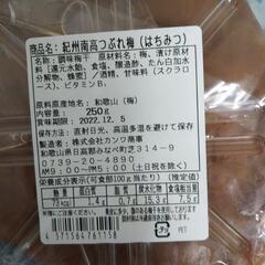 紀州南高梅 ハチミツ つぶれ梅 1個200円 3個で500円の画像