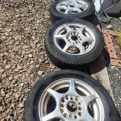 アルミホイールタイヤ4本セット 155/65R13 スタッドレス