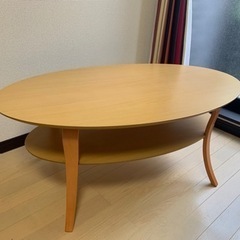 【他多数断捨離】天然木　コーヒーテーブル　リビングテーブル