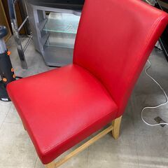 リサイクルショップどりーむ荒田店 No.2813　イス　赤色♪　...