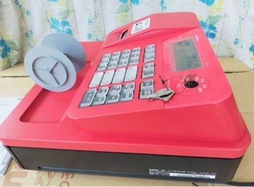 CASIO　レジスター　SR-G3美品　希少レッド　n1337