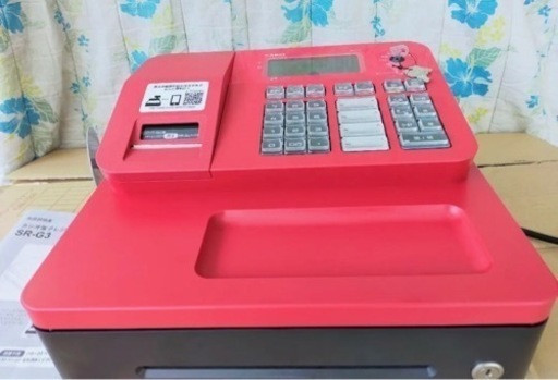 CASIO　レジスター　SR-G3美品　希少レッド　n1337