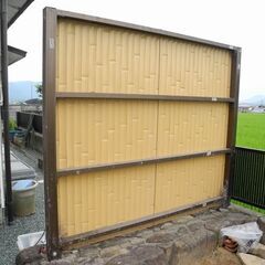 観音寺市 竹垣 人工竹垣 竹フェンス 目隠し 衝立 アルミ骨組み＋樹脂製 中古品の画像