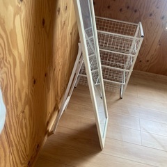 【9月末まで出品】ホワイト ミラー 鏡の画像