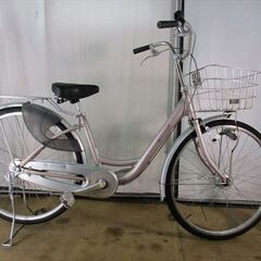 C146★限定特価　中古自転車ママチャリ　アルミフレーム　MISTY LIGHT★ 【薄ピンク　26インチ 】