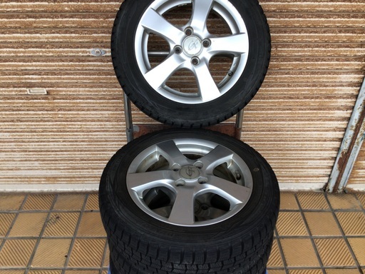 155/65-14   ダンロップウインターマックス　スタッドレスタイヤ　バリ山　室内保管　4本セット