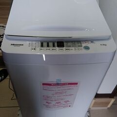 中古/2022年製/Hisense/HW-E4504/4.5kg/洗濯機