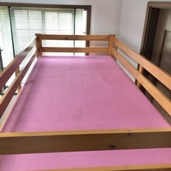 【受付終了】二段ベッド 子ども用 マットレス付きの画像