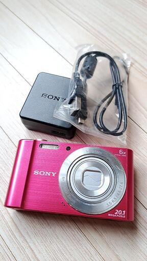 ■美品 SONY ソニー Cyber-shot DSC-W810 デジタルカメラ デジカメ 20.1MEGAPIXELS バッテリー付 ピンク■