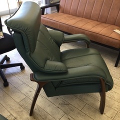 ✨本革使用‼️ゆったり座れる✨】定価¥103,000 富士ファニチア 1P