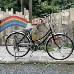 【2694】学童　26インチ　前後タイヤ新品　6,100円（防犯・税込）