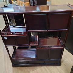 販売価格見直し済！【愛品倶楽部柏店】花梨材 飾り棚の画像