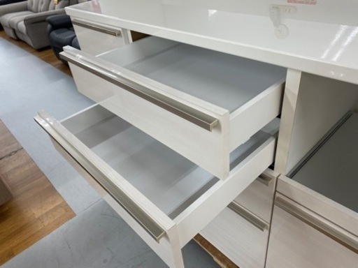 R405 高級 高橋木工 キッチンボード、食器棚、幅140cm 美品