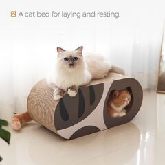 猫　爪とぎ　トンネルversion 北欧グレー