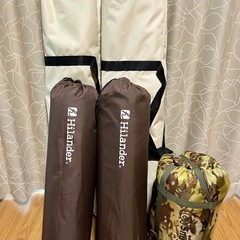 【相模原市緑区】キャンプ用寝具　コット×マット×シュラフセット