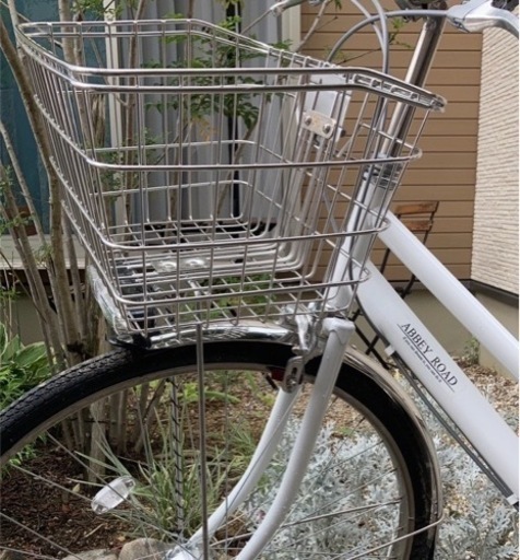 【美品】保証付きホワイト自転車