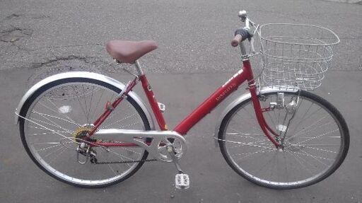 27インチ ? 中古 自転車 7980円 ?6段切替 ? 鍵新品！ ?ライト付 安心の新規防犯登録料コミ 460