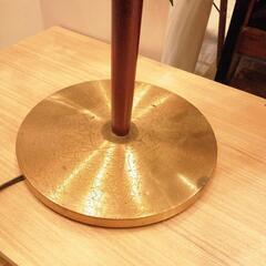 ロイズアンティークス　スタンドライト　チーク材　真鍮台　の画像