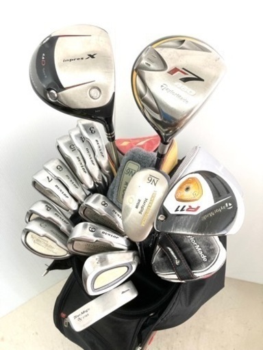 SOLD OUT！◆TaylorMade r7 ドライバー ＋DUNLOP アイアン 等◆ゴルフクラブ 全15本セット＋ adidas