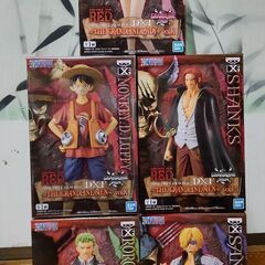 ワンピース DXFフィギュア ルフィ シャンクス ゾロ サンジ ウタ
