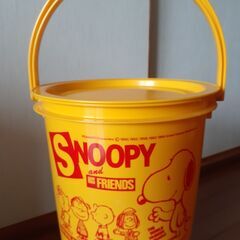 ☘スヌーピーの黄色いバケツ💛取引終了しました