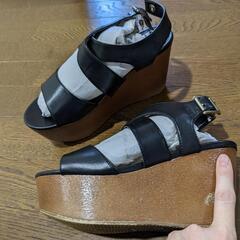 厚底サンダル　USED品の画像
