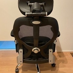 Lowya デスクチェア メッシュ ブラック 動作良好の画像