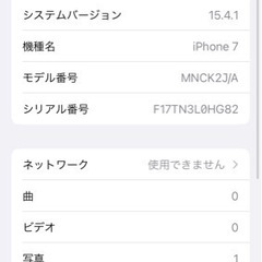 中古品　iphone7 128GB の画像
