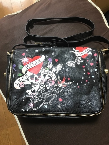 売れました。エドハーディ/レザーショルダーバッグ