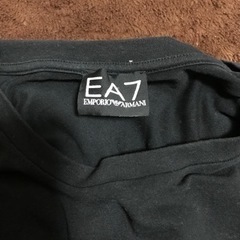 ④EMPORIO ARMANI EA7  ロングTシャツ ブラックの画像