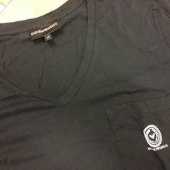 ⑧EMPORIO ARMANI Ｔシャツ ブラック(黒) Mの画像