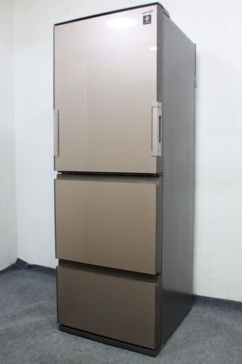 SHARP シャープ 冷凍冷蔵庫 SJ-GW35C 左右開き 3ドア 350L  自動製氷 プラズマクラスター 2017年製   中古