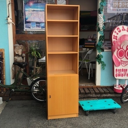 △▼ウォールナット化粧板 本棚 収納ラック 177cm▼△AK803