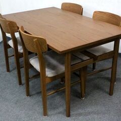 unico/ウニコ KIRPキルプ ダイニングセット 幅1400 北欧ヴィンテージスタイル ベージュ オーク材    中古家具 店頭引取歓迎 R6413)