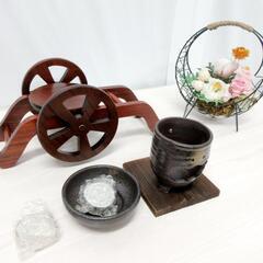 ☆T2085☆ 茶香炉　載せ台付
