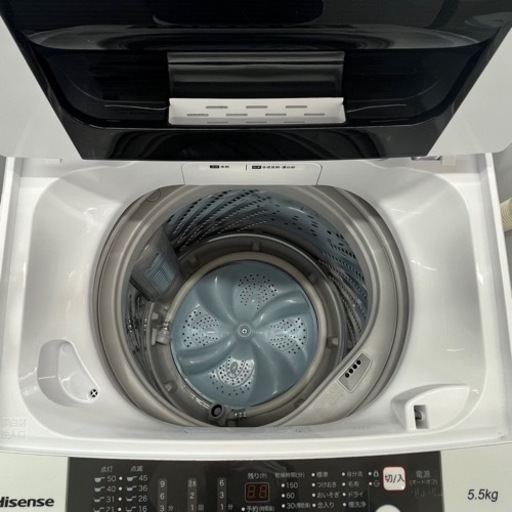 Hisense 全自動電気洗濯機 5.5kg 2020年製(ジ032)