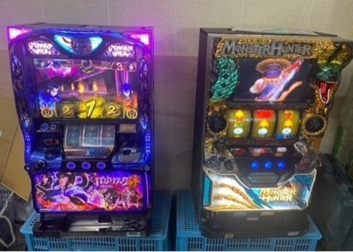 パチスロ実機　バジリスク絆　モンスターハンター月下雷鳴