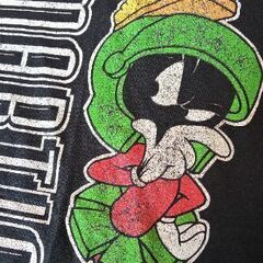 【古着】Tシャツ 黒 マービン・ザ・マーシャン【90's】の画像