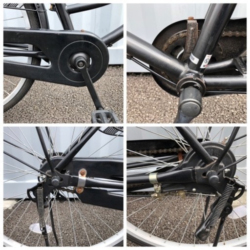 シティ車 27インチ 自転車 通勤 通学 シングルギア 無変速 防犯登録 No.295  【ノーマルライト, 変速なし】★激安★ 中古自転車   26インチ 軽整備済み 安い 防犯登録 町田市 麻生区 神奈川