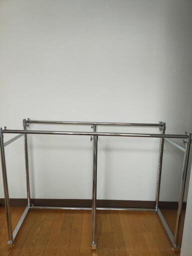 売約済!!ステンレス 伸縮式 押し入れ ハンガーラック