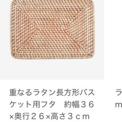 無印 ラタンバスケット 特大の画像