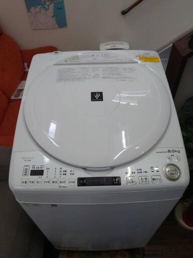 ★【シャープ】乾燥洗濯機 2021年製‼️  洗濯8kg  乾燥4.5kg   [ES-TX8E-W]   【３ヶ月保証付き★送料に設置込み】自社配送時代引き可※現金、クレジット、スマホ決済対応※