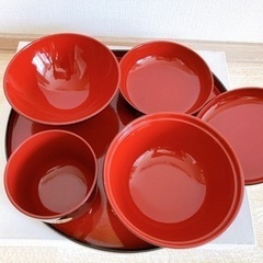 【新品未使用】お食い初め　食器一式セットの画像