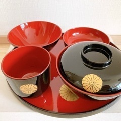 【新品未使用】お食い初め　食器一式セットの画像