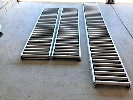 ハラックス アルベア アルミ製ローラーコンベヤ 中古 2mx2本 3mx1本