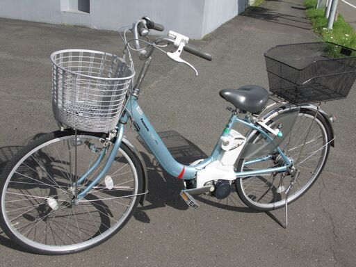 坂道楽々電動アシスト自転車、充電器付き（程度良好・美品）