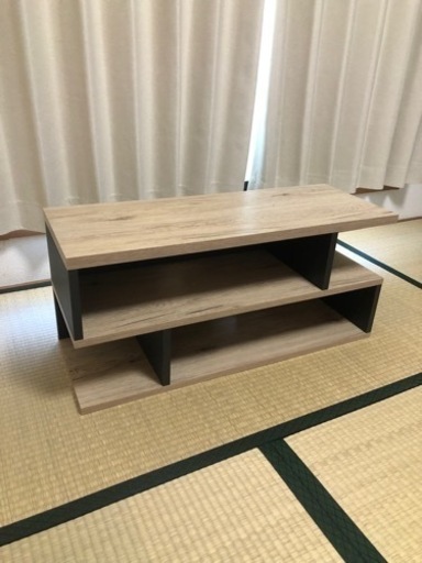 【売約済】【値下げしました】シンプルローボード ８０４０　ブラック／ブラウン