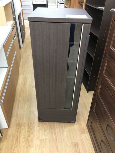 サイドボード 焦げ茶色 H120×W44×D44 クリーニング済み KJ868