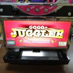 パチスロ実機 ゴーゴージャグラー コイン不要機付き ドアキー・設定